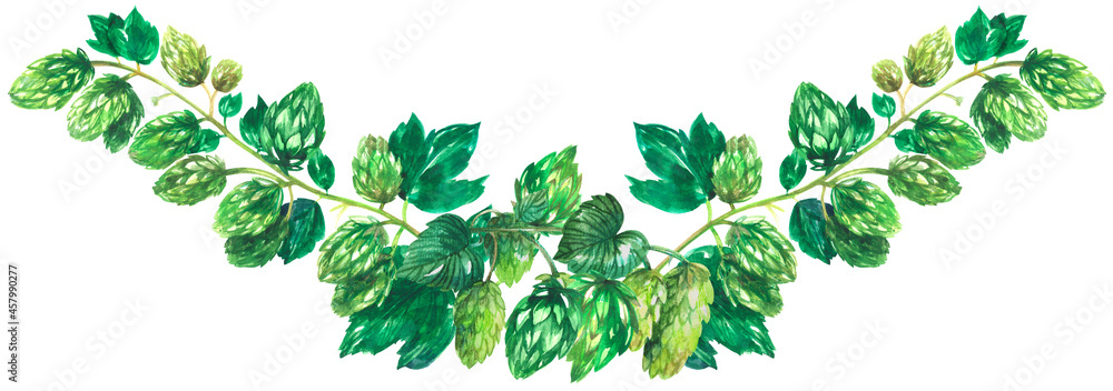 Fototapeta premium Hop wreath