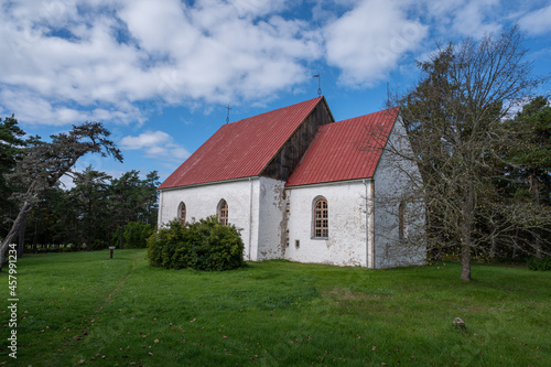 church in vormsi island estonia europe