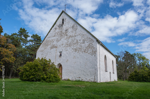 church in vormsi island estonia europe