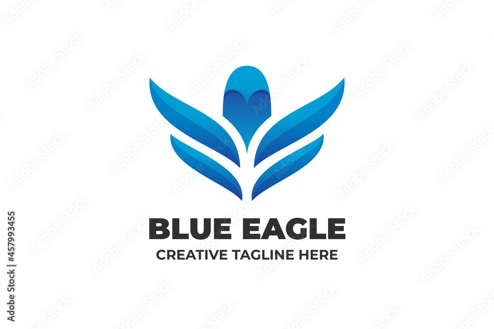 Blue Eagle Gradient Business Logo