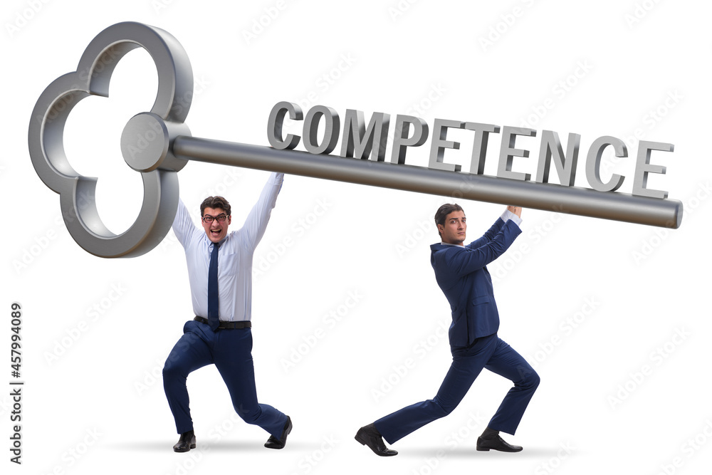 Experience and competence concept with key Experience and competence concept with key