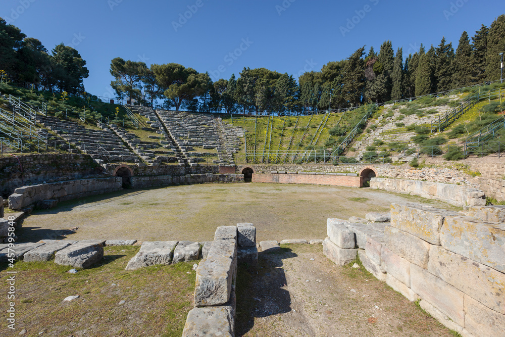 Tindari, Messina. Teatro Greco costruito in forme greche alla fine del IV secolo a.C.