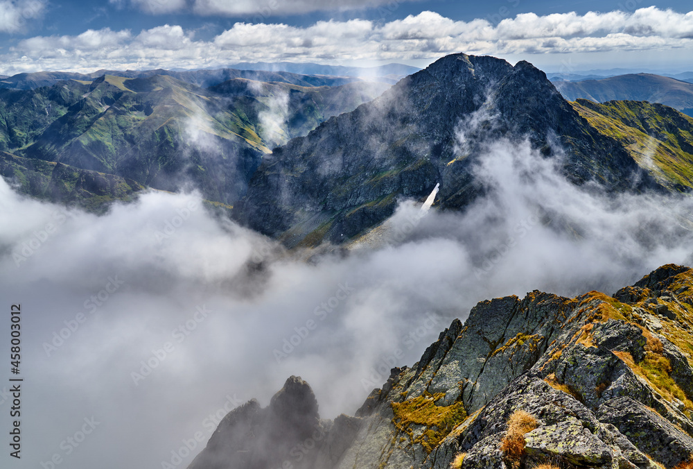 Fagaras mountain range in Romania