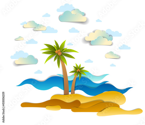 Beautiful seascape with sea...