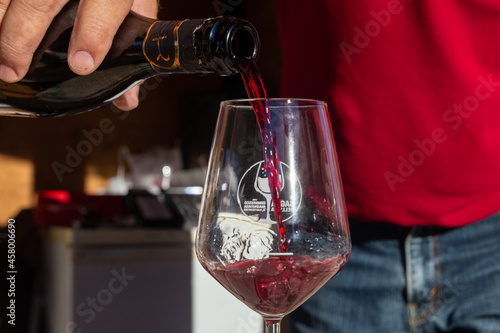 lambrusco sparkling wine typical Italian products photo