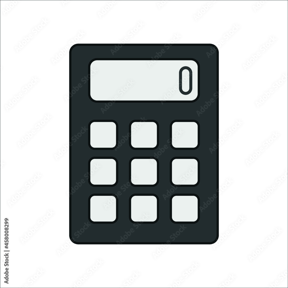 Calculator vector icon. web illustration Calculator vector icon. web illustration