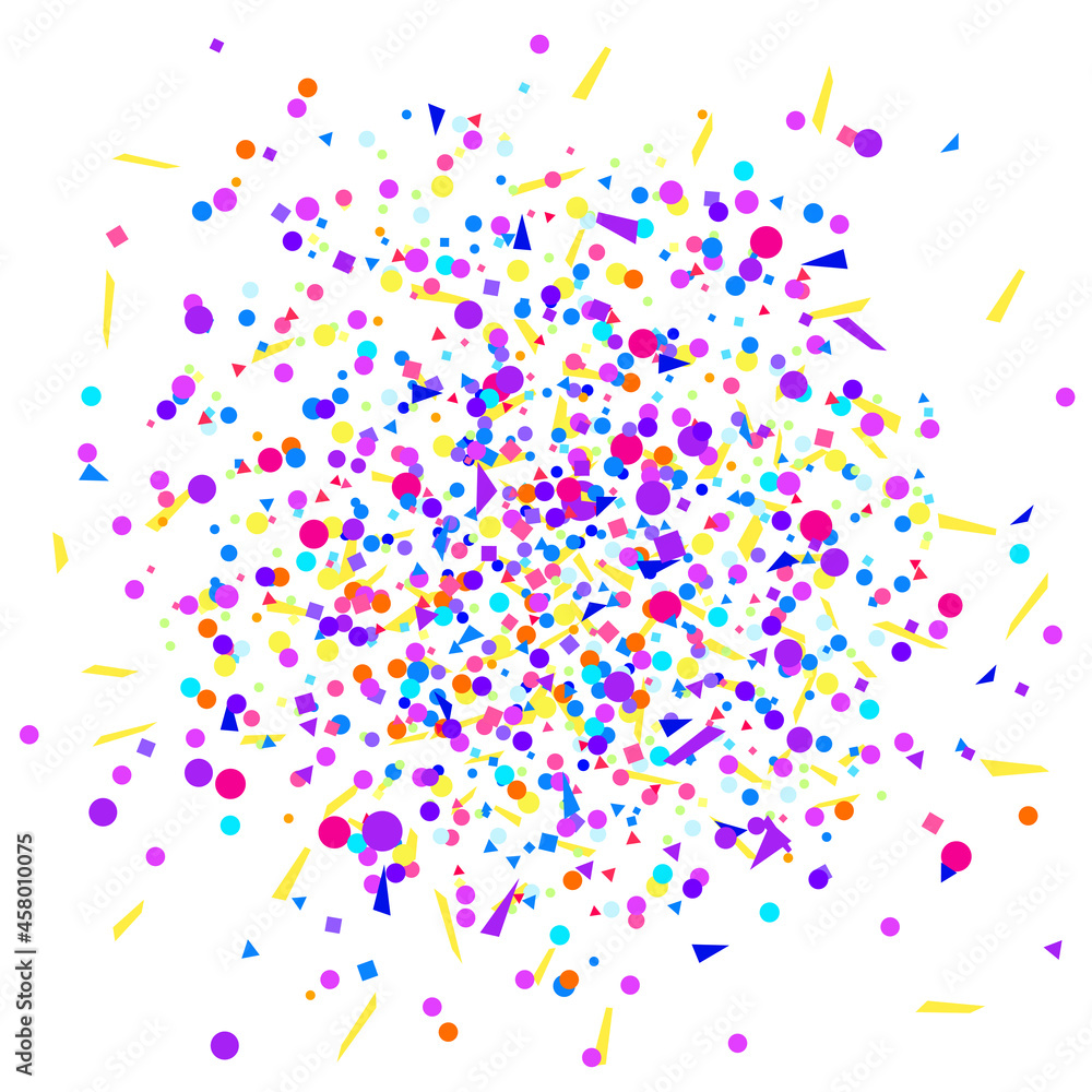 Multicolored confetti on white. Background with glitters. Pattern for design. Print for flyers, posters, banners and textiles. Greeting cards. Luxury texture Multicolored confetti on white. Background with glitters. Pattern for design. Print for flyers, posters, banners and textiles. Greeting cards. Luxury texture