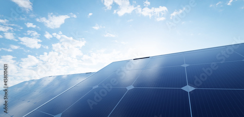 Foto Solar photovoltaic panels array system