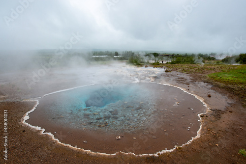 Hot spring in Geysir geothemal area, Iceland