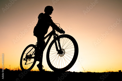 bike lover and preparations for morning ride