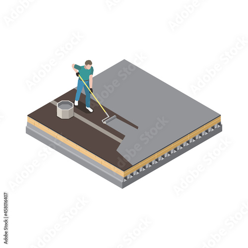 Roofing Isometric Icon