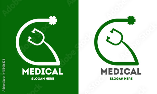 Medical logo. Flat Vector Logo Design Template Element