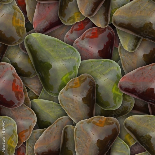 Wet sea stones background. ...
