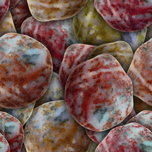 Wet sea stones background. ...