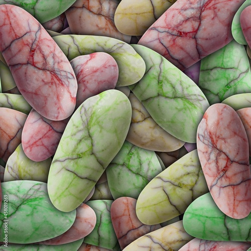 Wet sea stones background. ...