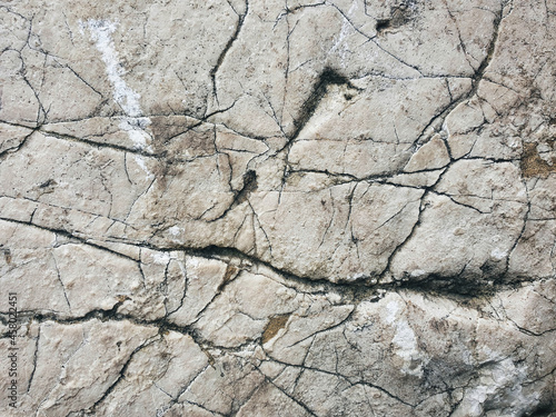 Detalle piedra agrietada