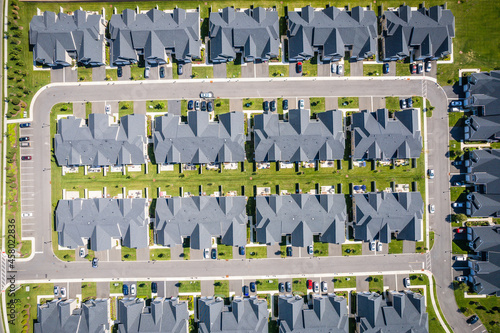 Aerial Drone of Adult Community New Jersey Real Estate  © Jin