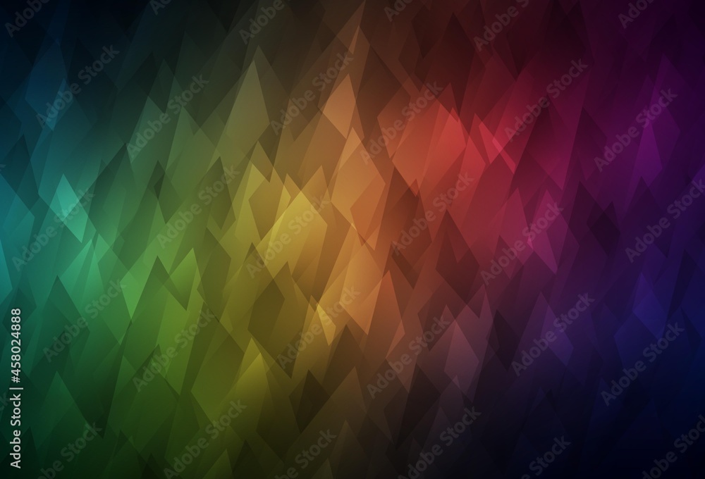 Dark Green, Red vector background in polygonal style. Dark Green, Red vector background in polygonal style.