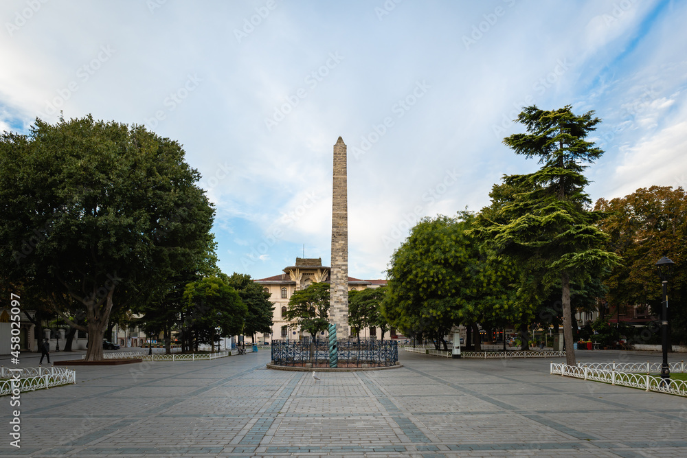 Walled Obelisk, or Masonry Obelisk,  a Roman monument in the form of an obelisk in the former Hippodrome of Constantinople, now Sultanahmet Square in Istanbul, Turkey.