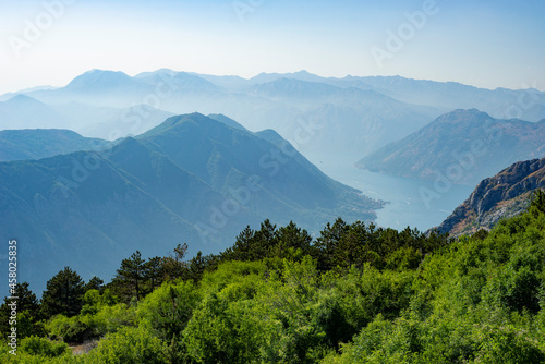View of Bay of Kotor  Montenegro