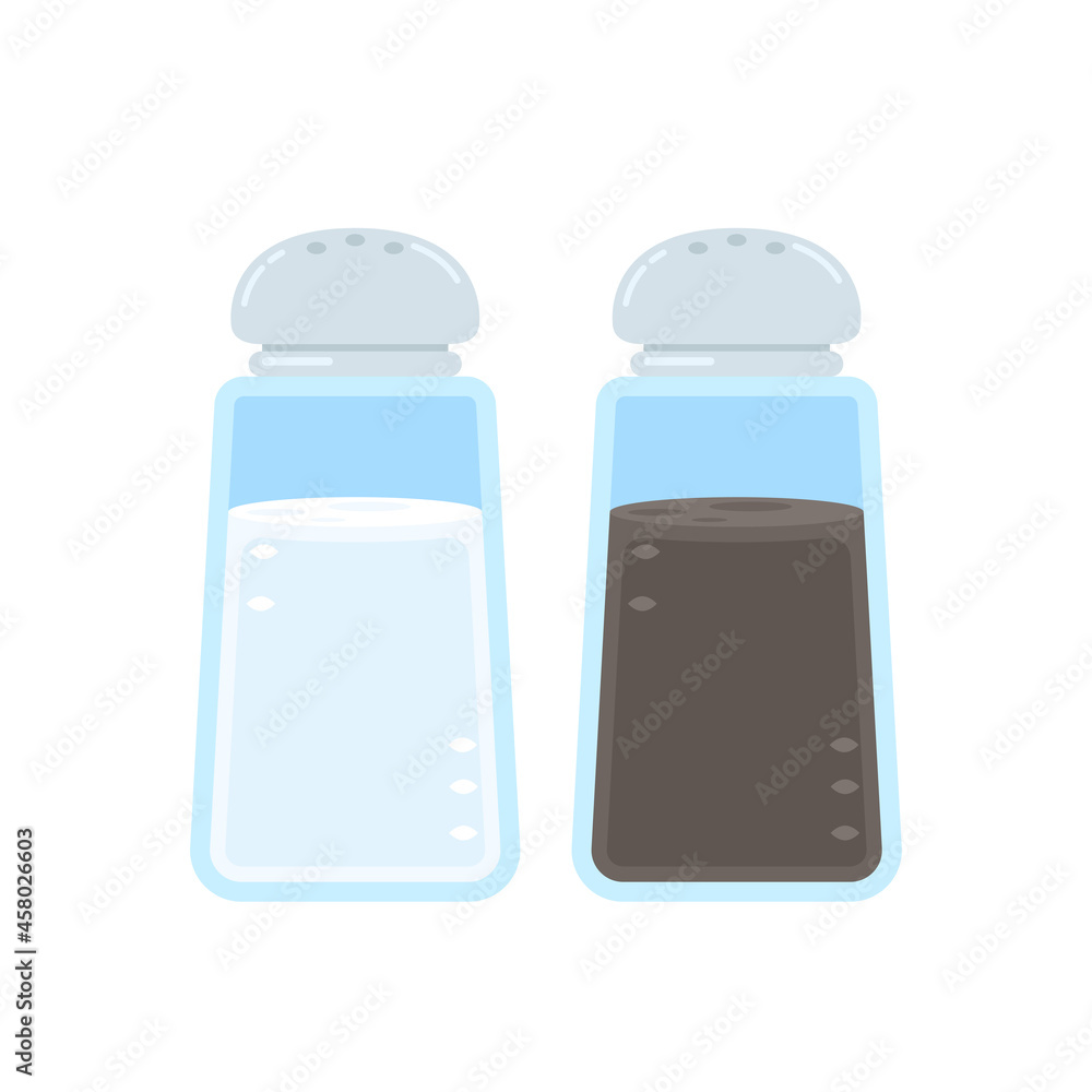 Salt and pepper vectors. Salt and pepper bottles. Salt and pepper vectors. Salt and pepper bottles.