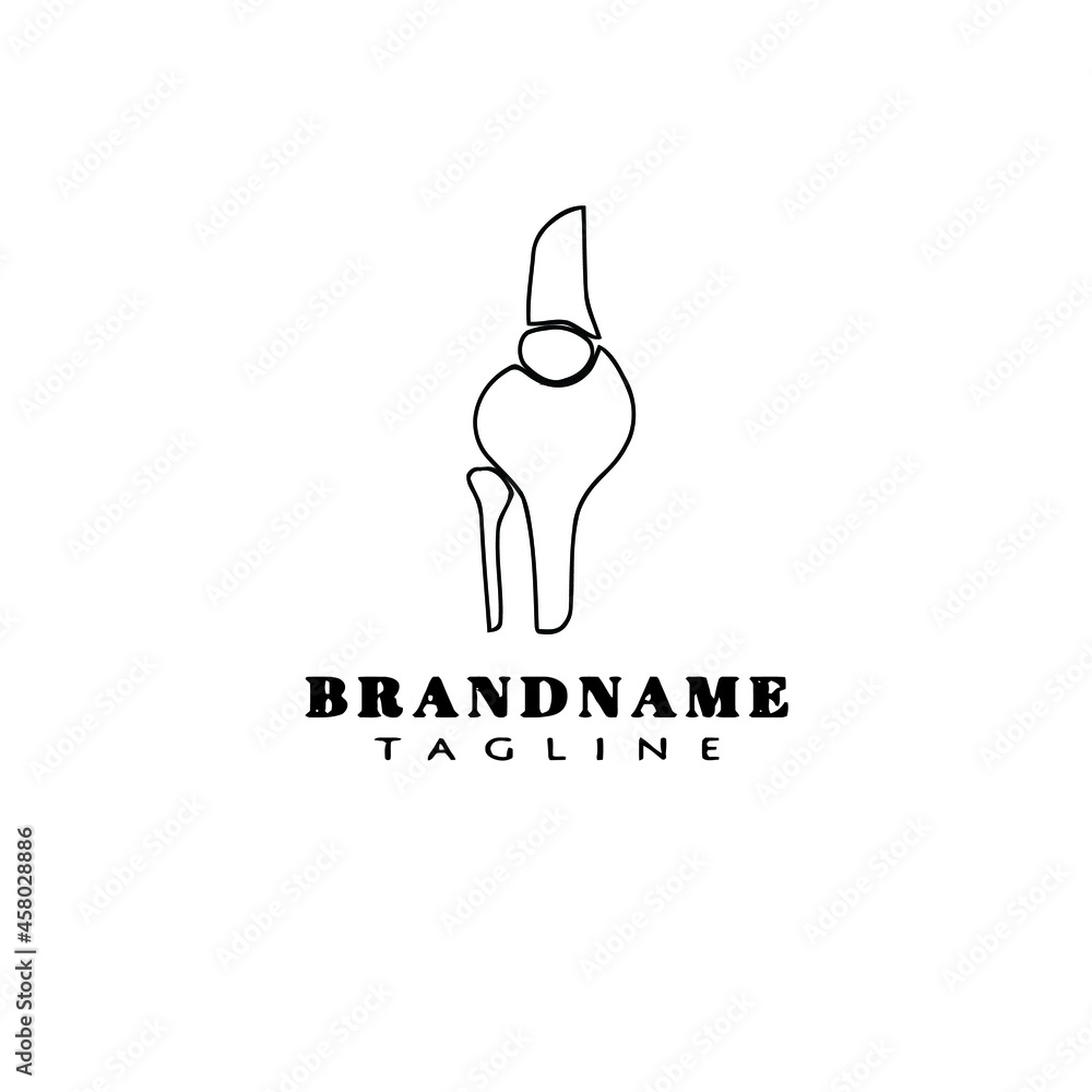bone cartoon logo cartoon icon design template black isolated vector bone cartoon logo cartoon icon design template black isolated vector