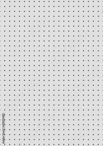 Grid paper. Dotted grid on grey background. Abstract dotted transparent illustration with dots. White geometric pattern for school, copybooks, notebooks, diary, notes, banners, print, books.