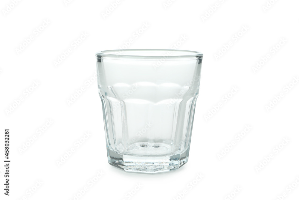 Single empty glass isolated on white background Single empty glass isolated on white background
