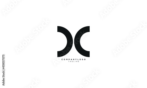 DCX, DC, CD, X, Abstract initial monogram letter alphabet logo design