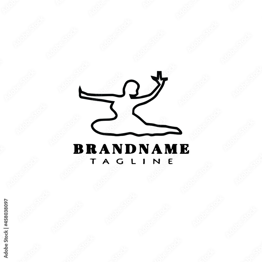 dance logo design icon vector illustration dance logo design icon vector illustration