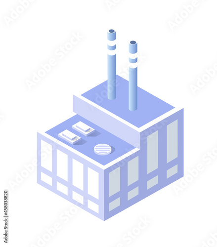 Wallpaper Mural Vector isometric urban architecture single building of the modern Torontodigital.ca