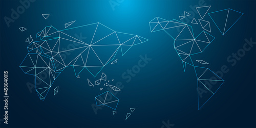 mondo, poligoni, informatica, mappa, pianeta	

