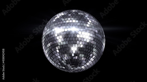 Mirror Ball Disco Lights Club Dance Party Background © bluebackimage