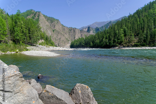 Oka Sayanskaya River. Buryatia, Siberia, Russia. photo