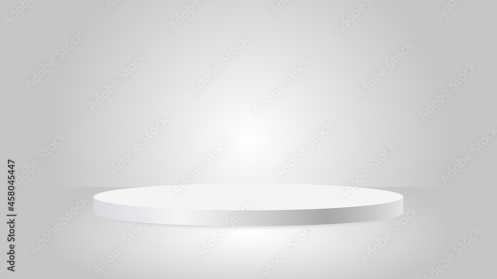 blank round silver pedestal . white circular awarded winner podium for outstanding luxury product advertising display on spotlight background blank round silver pedestal . white circular awarded winner podium for outstanding luxury product advertising display on spotlight background