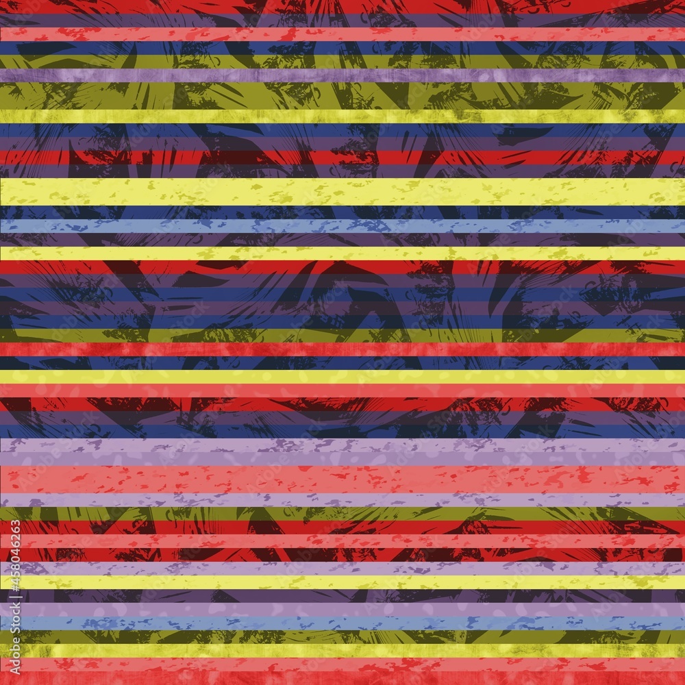 Seamless hip vogue random trendy stripe pattern print. High quality illustration. Detailed patterned strips of color. Luxury fashion or interior design print for surface design. Intricate posh style.