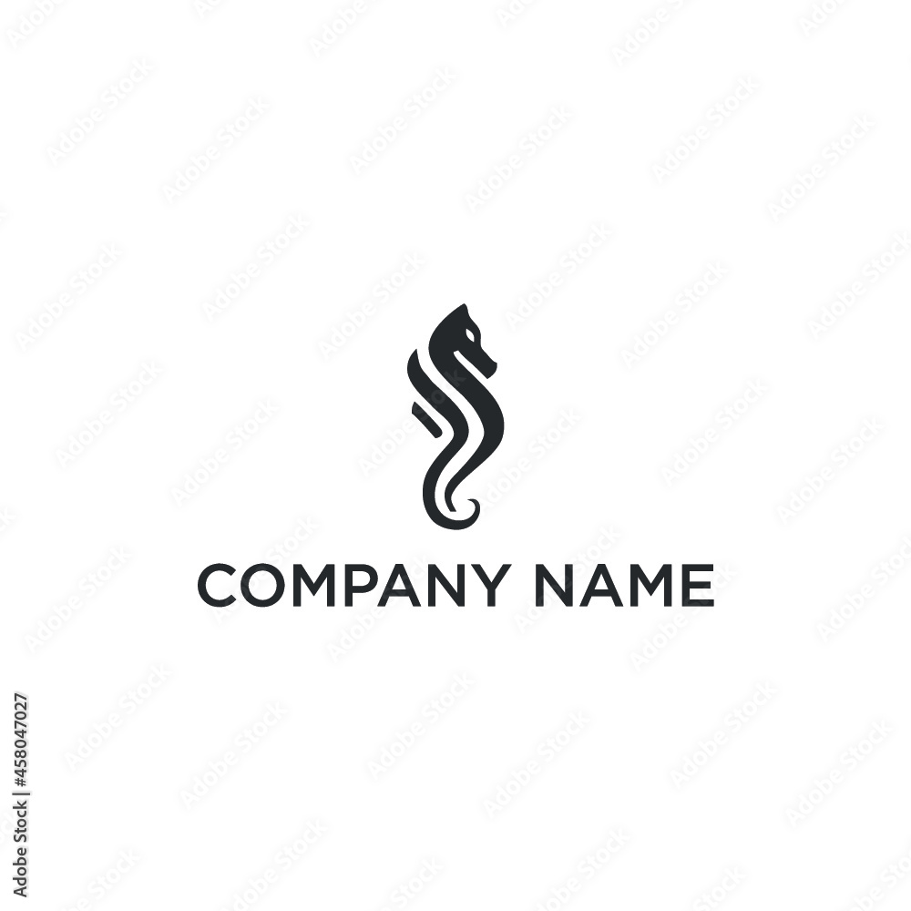 Seahorses logo design