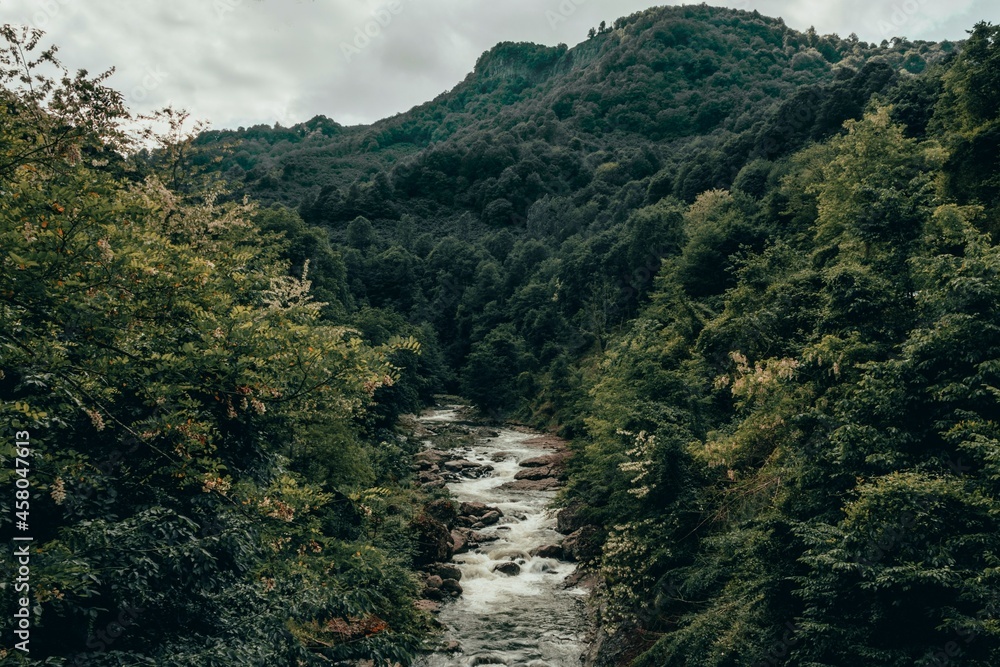 river in the mountains