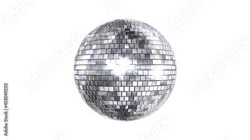 Mirror Ball Disco Lights Club Dance Party Glitter 3D illustration.