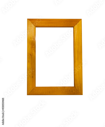Photo frame. Photo frame for photos. Wooden. blue, on an isolated white background 