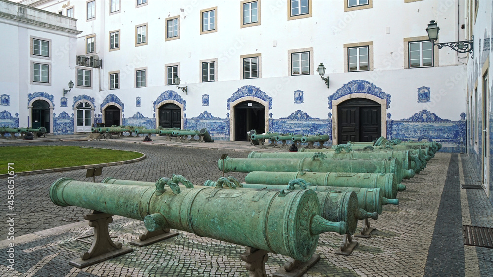 cannons in the courtyard of the army museum, Lisbon, Portugal cannons in the courtyard of the army museum, Lisbon, Portugal