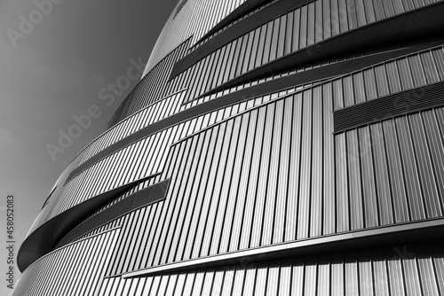 Exterior of modern architecture. building abstract background
