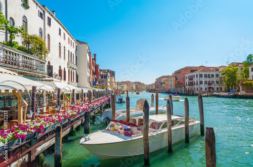 Idyllic landscape of Grand canal in Venice, Italy