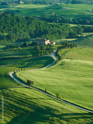 idyllic Landscape in Pienza, Tuscany, Italy