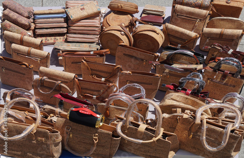 women's cork handbags, Porto, Portugal