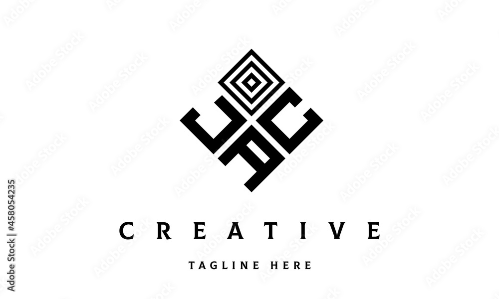 JCA square three latter logo vector JCA square three latter logo vector