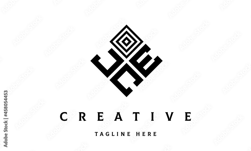 JEC square three latter logo vector JEC square three latter logo vector
