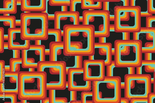 Vector seamless colorful abstract background.Trendy retro pattern. Simple unusual print, fashion 80-90s