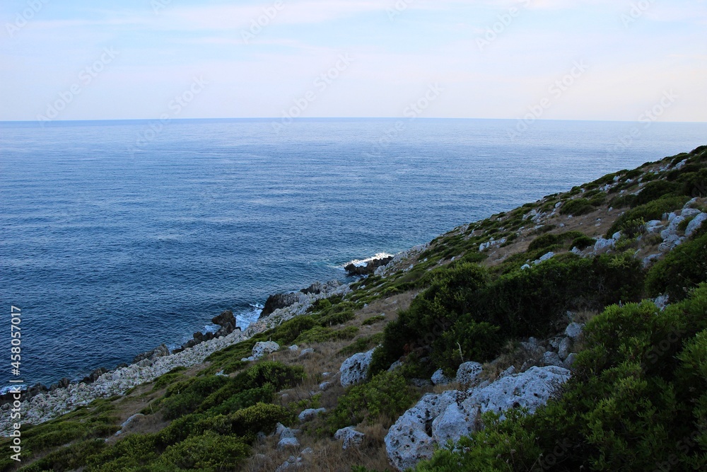 Italy: Foreshortening of Salento sea. Italy: Foreshortening of Salento sea.
