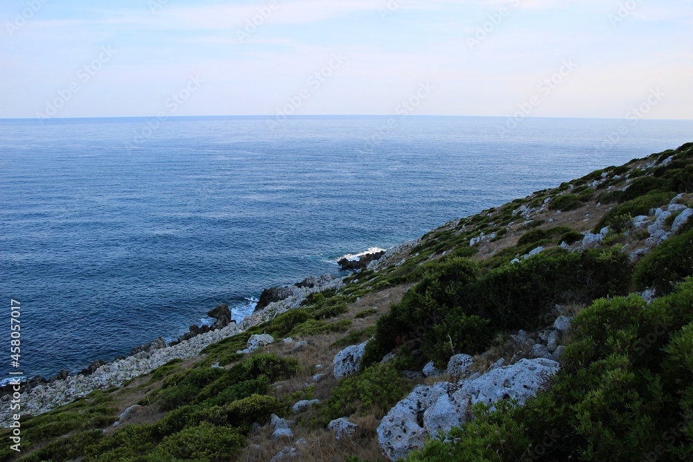 Italy: Foreshortening of Salento sea.